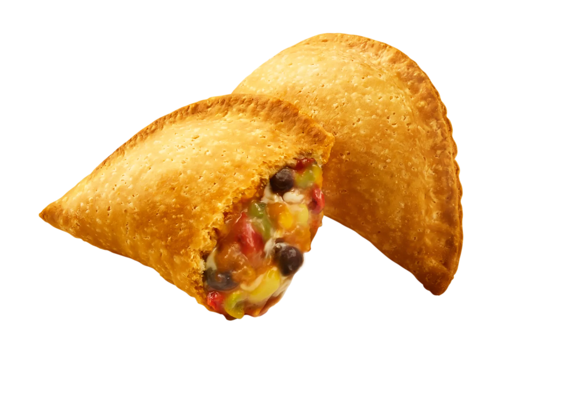 Empanada cheesy salsa